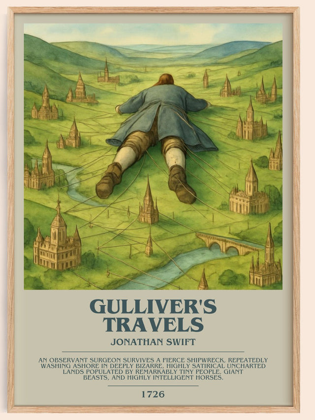 Gulliver's Travels Bookish Wall Art by Jonathan Swift
