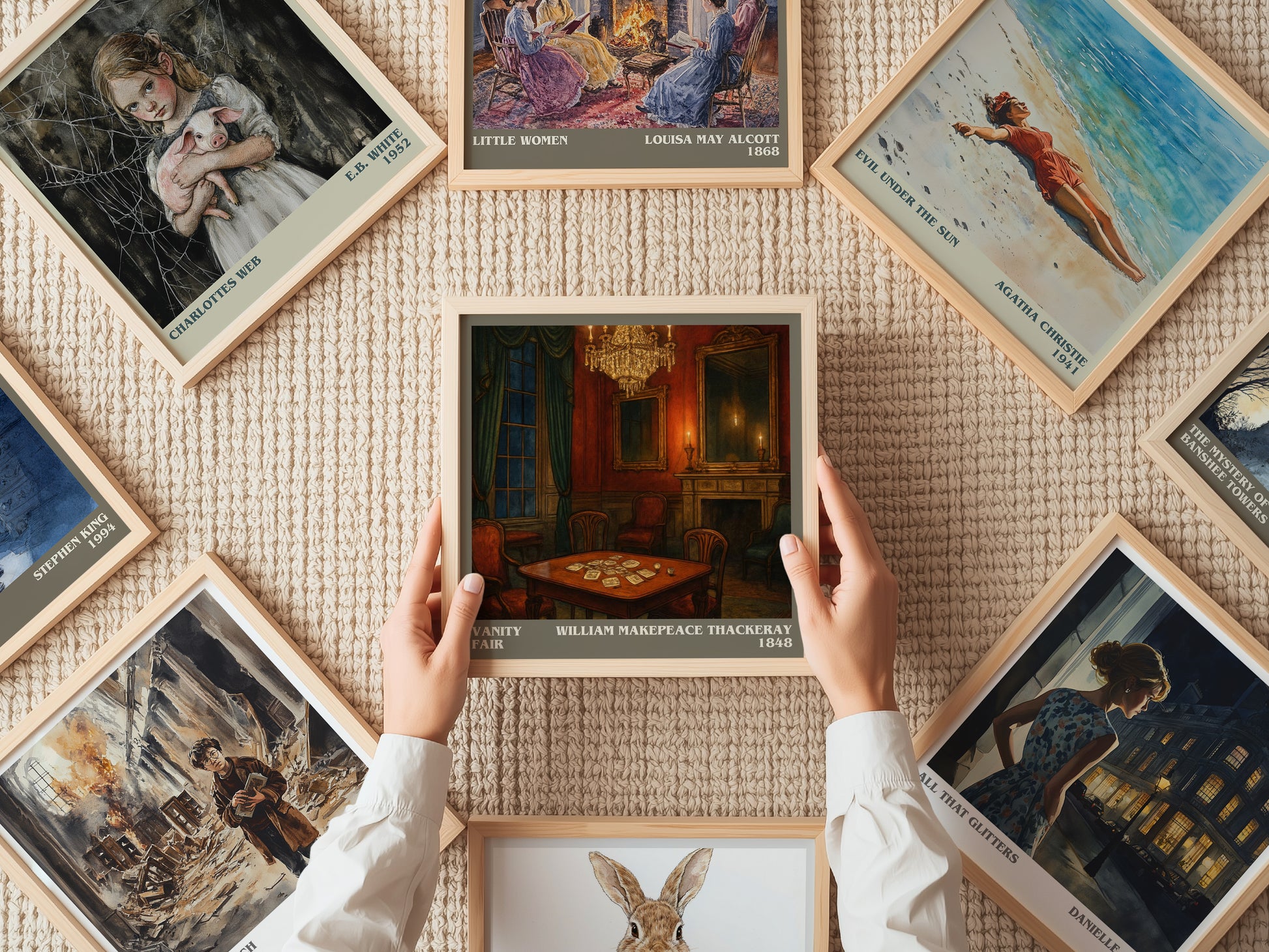 Vanity Fair literary book poster framed on wall – classic literature wall art
