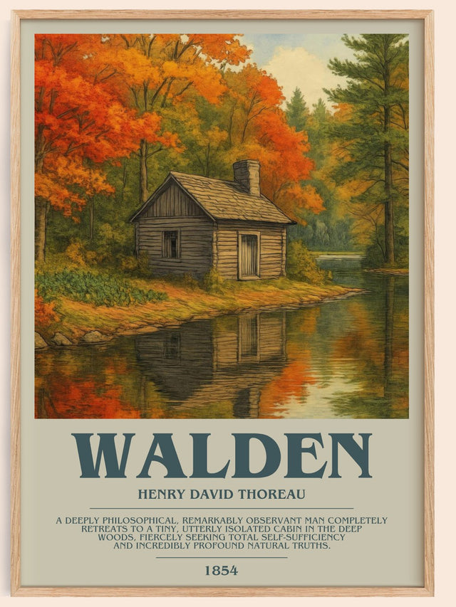 Walden Bookish Wall Art by Henry David Thoreau
