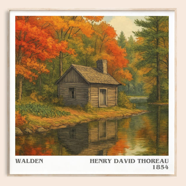 Walden Literary Art Print by Henry David Thoreau