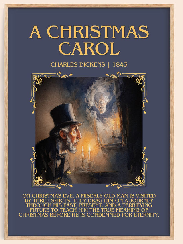 A Christmas Carol Minimalist Book Poster by Charles Dickens
