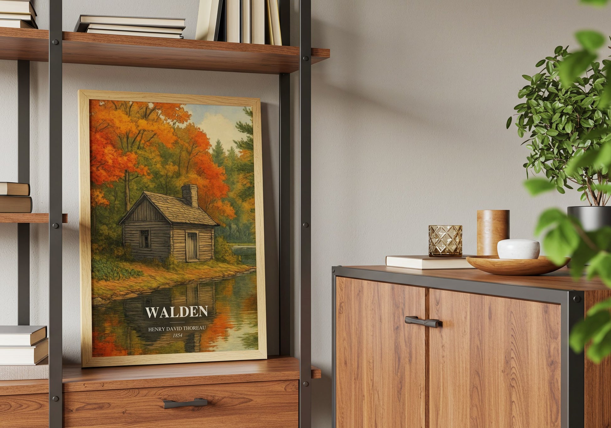 Walden book watercolour illustration paper finish options – matte satin gloss