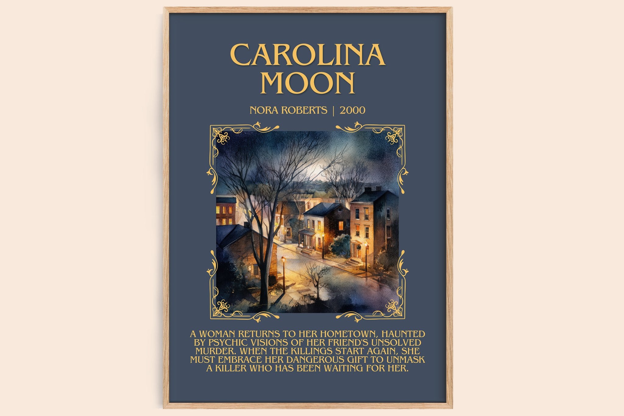 Carolina Moon Minimalist Book Poster by Nora Roberts