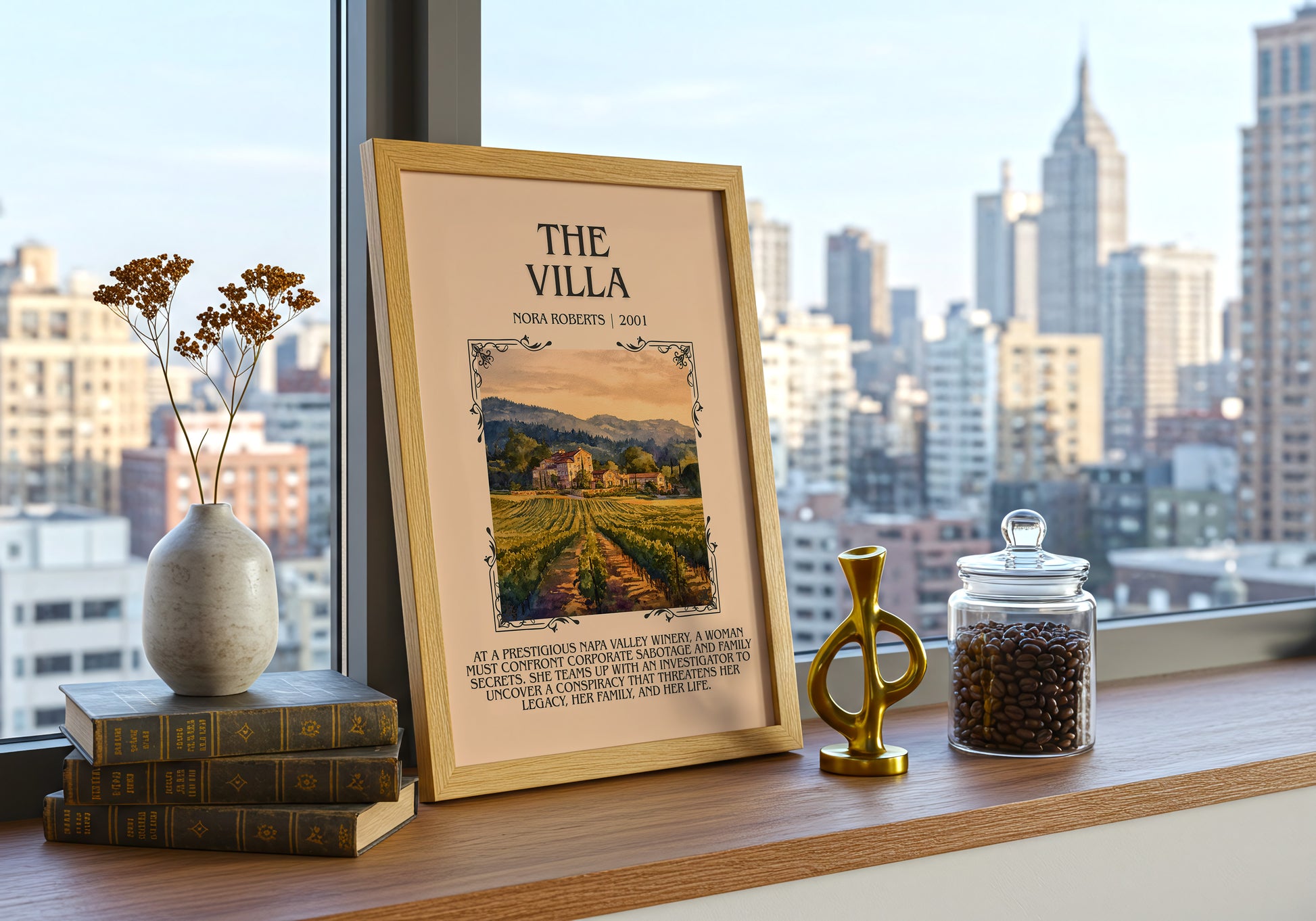 The Villa minimalist poster paper finish options – matte satin gloss