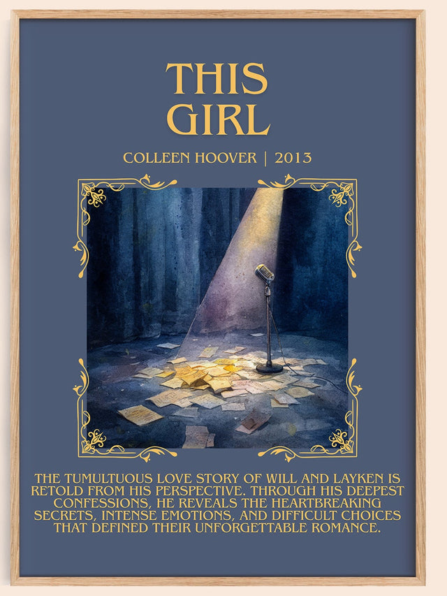 This Girl Minimalist Book Poster by Colleen Hoover