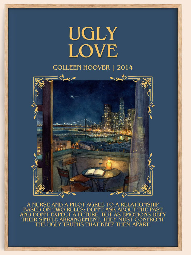 Ugly Love Minimalist Book Poster by Colleen Hoover