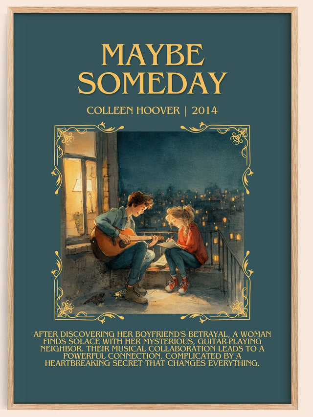 Maybe Someday Minimalist Book Poster by Colleen Hoover