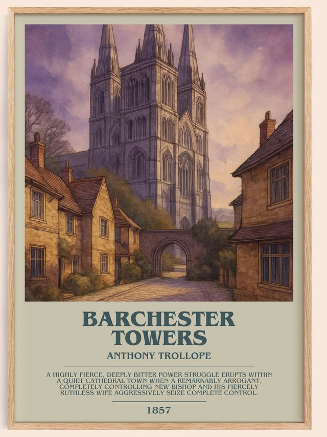 Barchester Towers Bookish Wall Art by Anthony Trollope