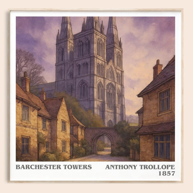 Barchester Towers Literary Art Print by Anthony Trollope