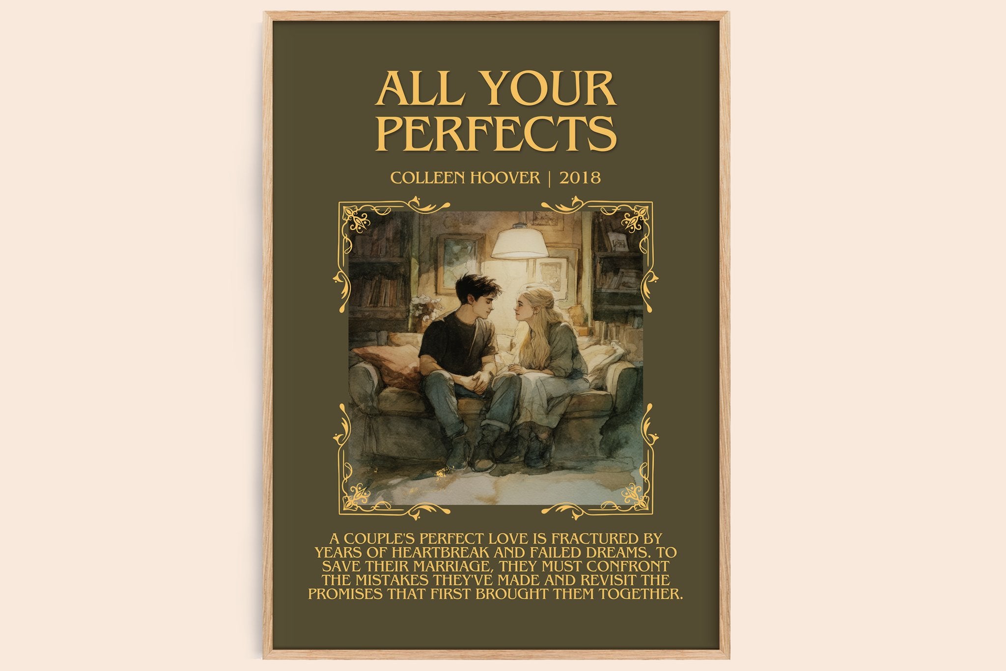 All Your Perfects Minimalist Book Poster by Colleen Hoover