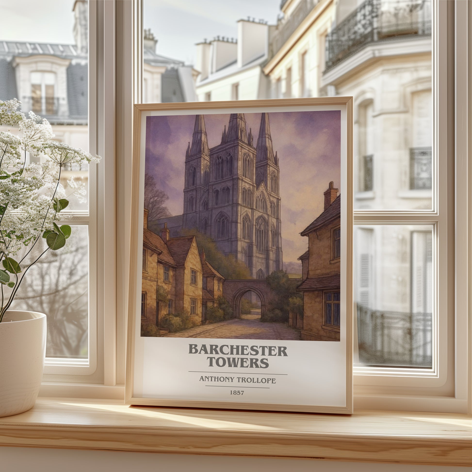 Barchester Towers book cover poster colour and style options – Anthony Trollope book art