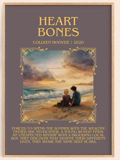 Heart Bones Minimalist Book Poster by Colleen Hoover