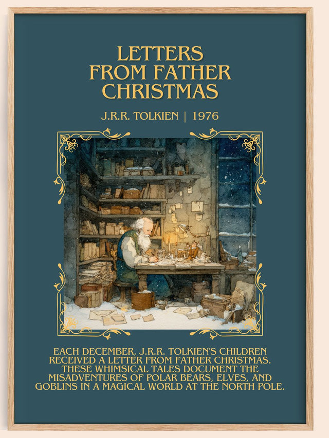 Letters from Father Christmas Minimalist Book Poster by J. Tolkien