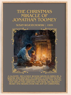 Christmas Miracle of Jonathan Toomey Minimalist Book Poster – book poster
