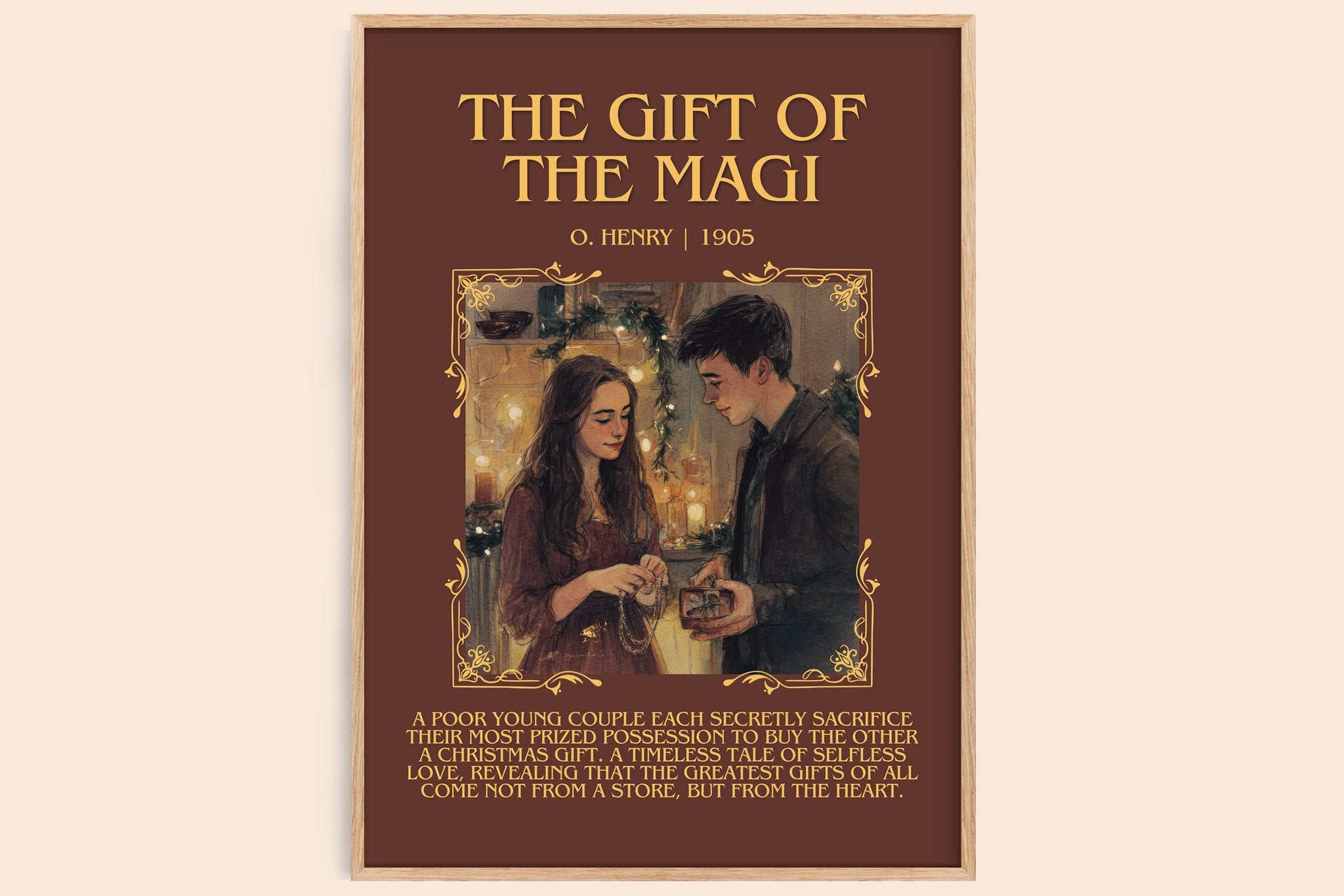 The Gift Of The Magi Minimalist Book Poster by O. Henry