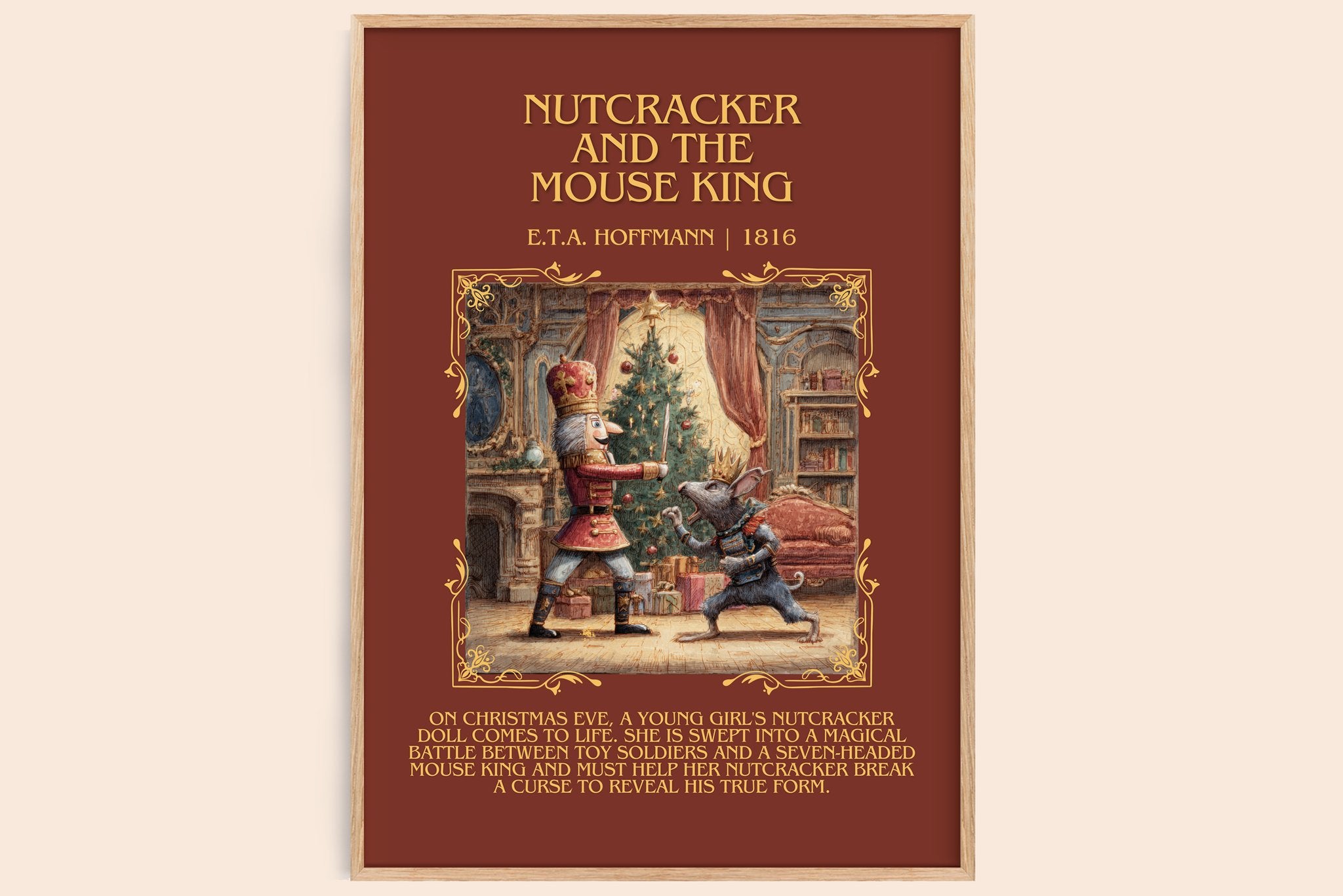 Nutcracker and the Mouse King Minimalist Book Poster by E. Hoffmann
