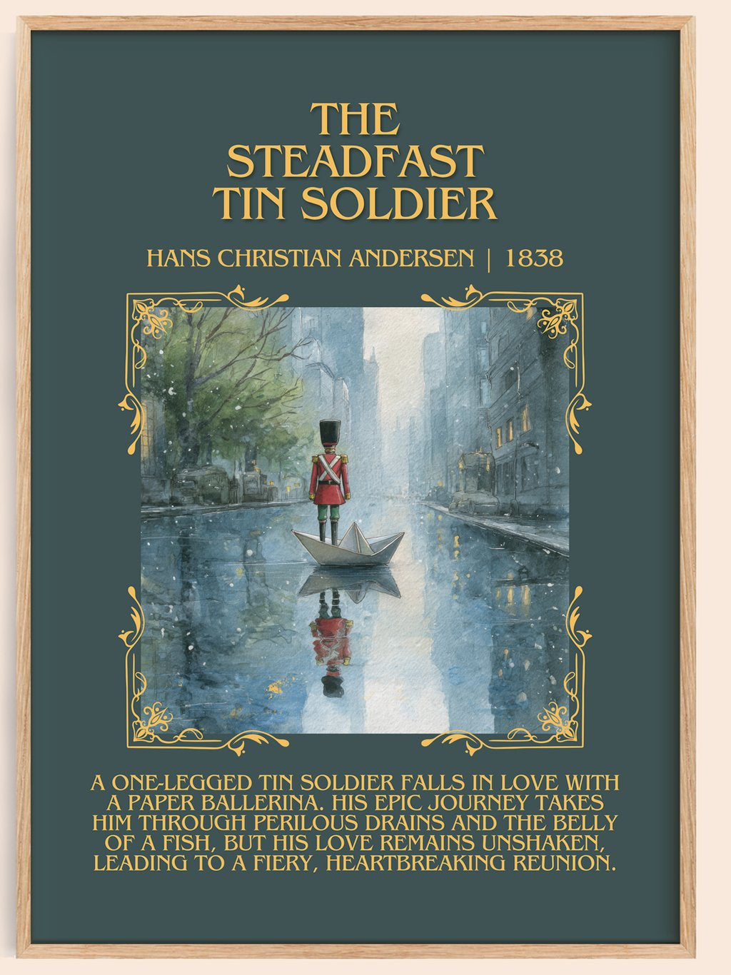 Steadfast Tin Soldier Minimalist Book Poster by H. Andersen – book poster