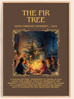 The Fir Tree Minimalist Book Poster by Hans Christian Andersen – image 1