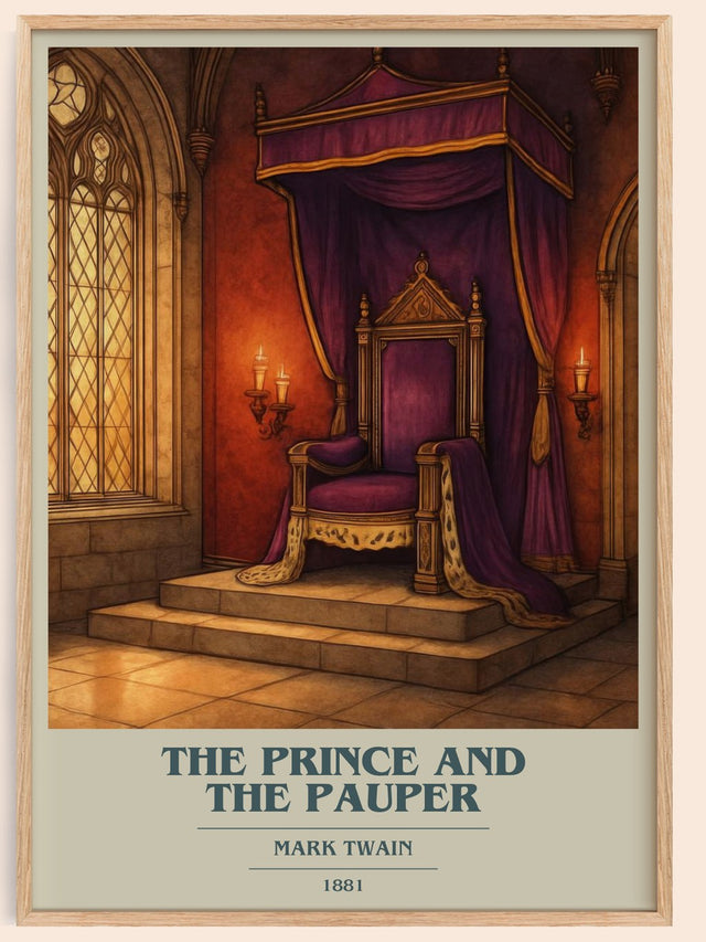 The Prince And The Pauper Book Cover Poster by Mark Twain