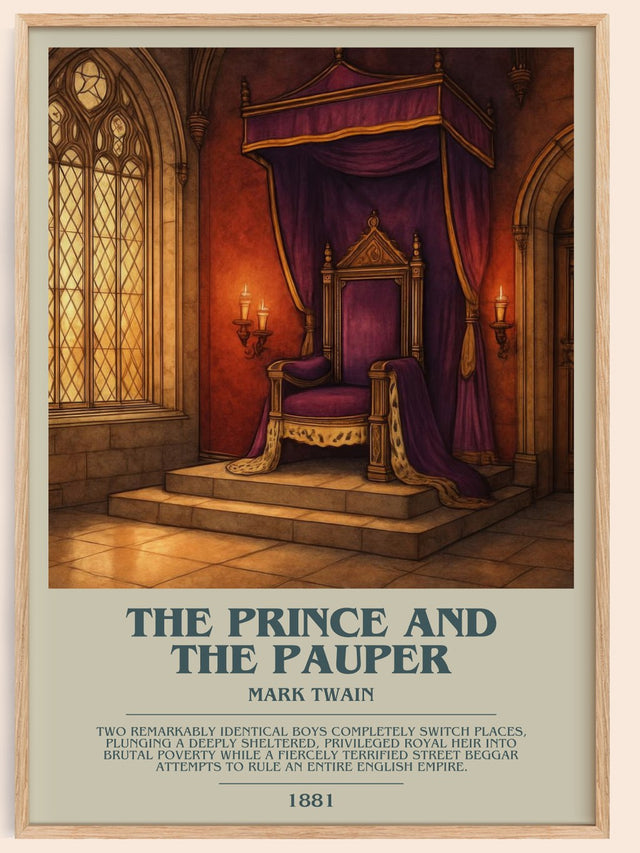 The Prince And The Pauper Bookish Wall Art by Mark Twain