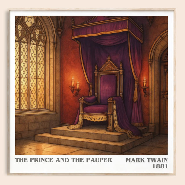 The Prince And The Pauper Literary Art Print by Mark Twain