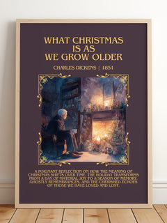 What Christmas Is As We Grow Older Minimalist Book Poster – C. Dickens – image 2