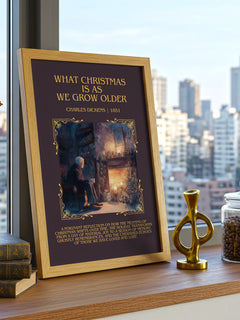 What Christmas Is As We Grow Older Minimalist Book Poster – C. Dickens – image 3