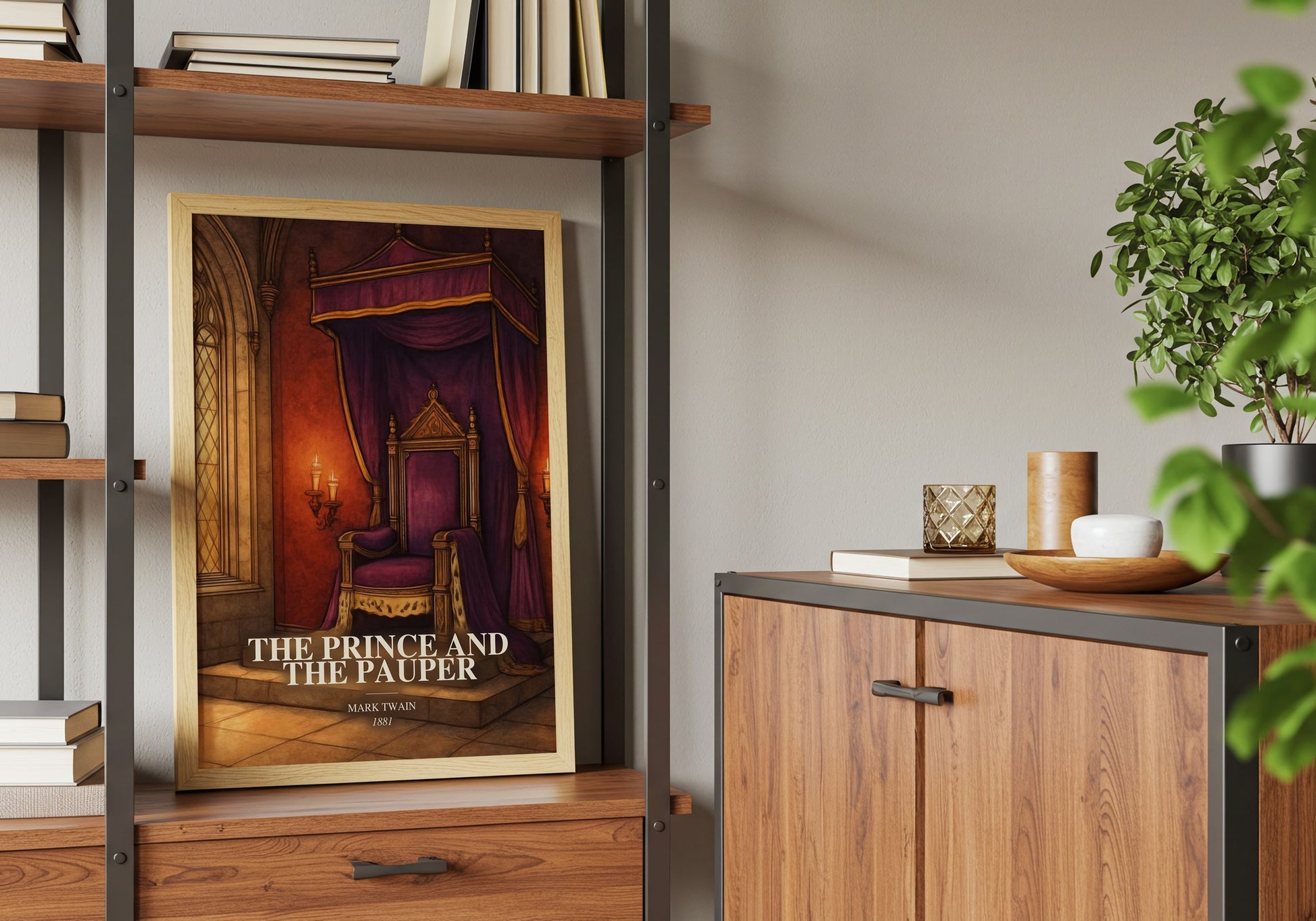The Prince And The Pauper book watercolour illustration paper finish options – matte satin gloss