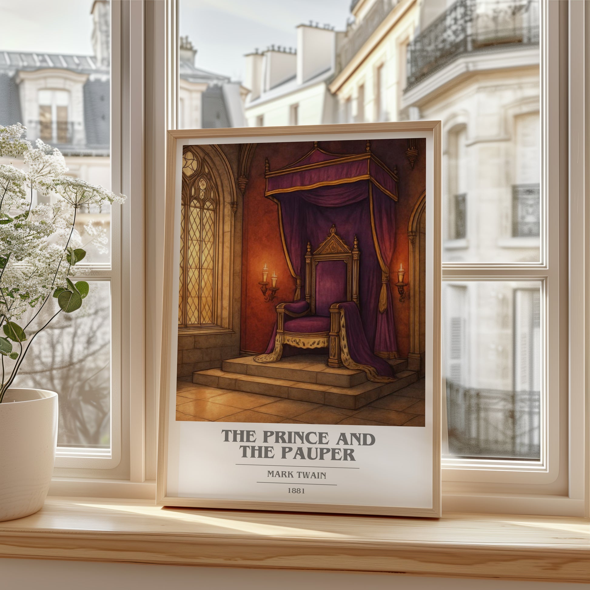 The Prince And The Pauper book cover poster colour and style options – Mark Twain book art