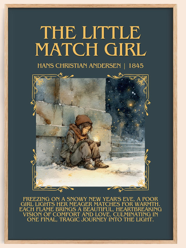 Little Match Girl Minimalist Book Poster by Hans Christian Andersen