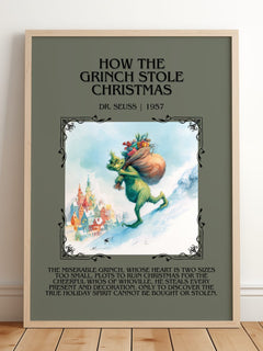 How The Grinch Stole Christmas Minimalist Book Poster by Dr. Seuss – image 2