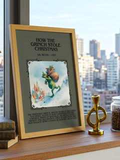 How The Grinch Stole Christmas Minimalist Book Poster by Dr. Seuss – image 3