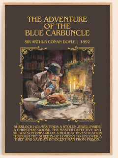 Adventure Of The Blue Carbuncle Minimalist Book Poster by S. Doyle – image 1