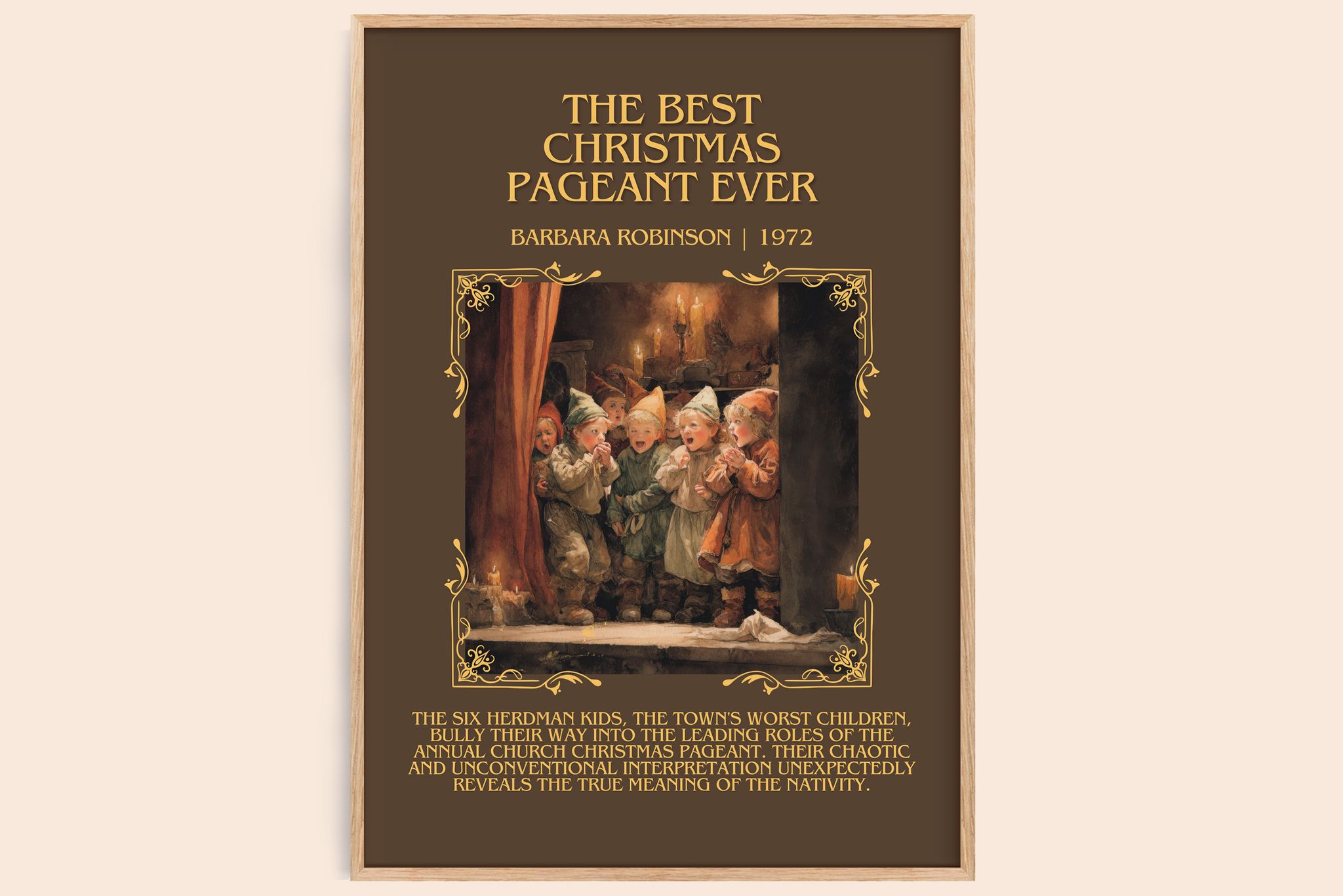Best Christmas Pageant Ever Minimalist Book Poster by Barbara Robinson