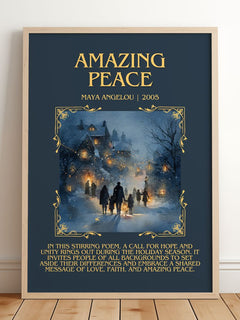 Amazing Peace Minimalist Book Poster by Maya Angelou – image 2