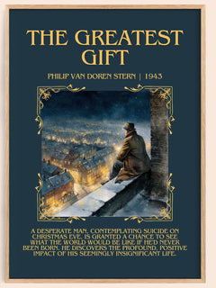 The Greatest Gift Minimalist Book Poster by Philip Van Doren Stern – image 1