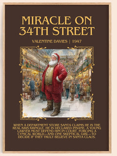 Miracle On 34Th Street Minimalist Book Poster by Valentine Davies – book poster