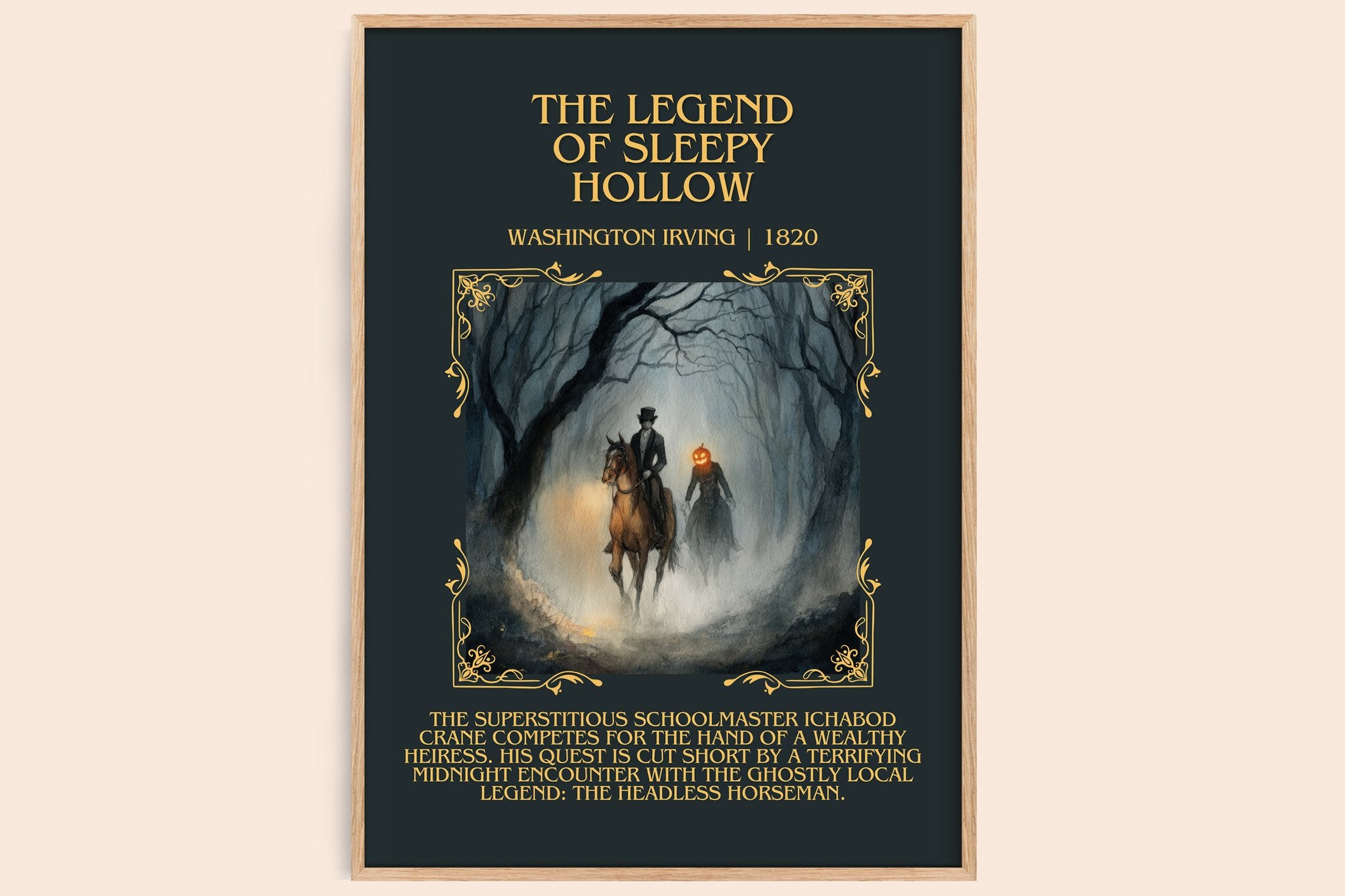 Legend Of Sleepy Hollow Minimalist Book Poster by Washington Irving