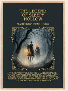 Legend Of Sleepy Hollow Minimalist Book Poster by Washington Irving – image 1
