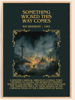 Something Wicked This Way Comes Minimalist Book Poster by Ray Bradbury – image 1