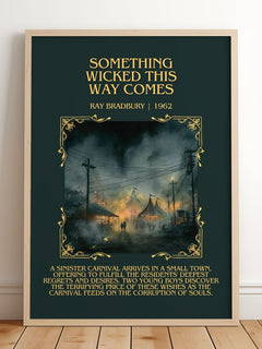 Something Wicked This Way Comes Minimalist Book Poster by Ray Bradbury – image 2