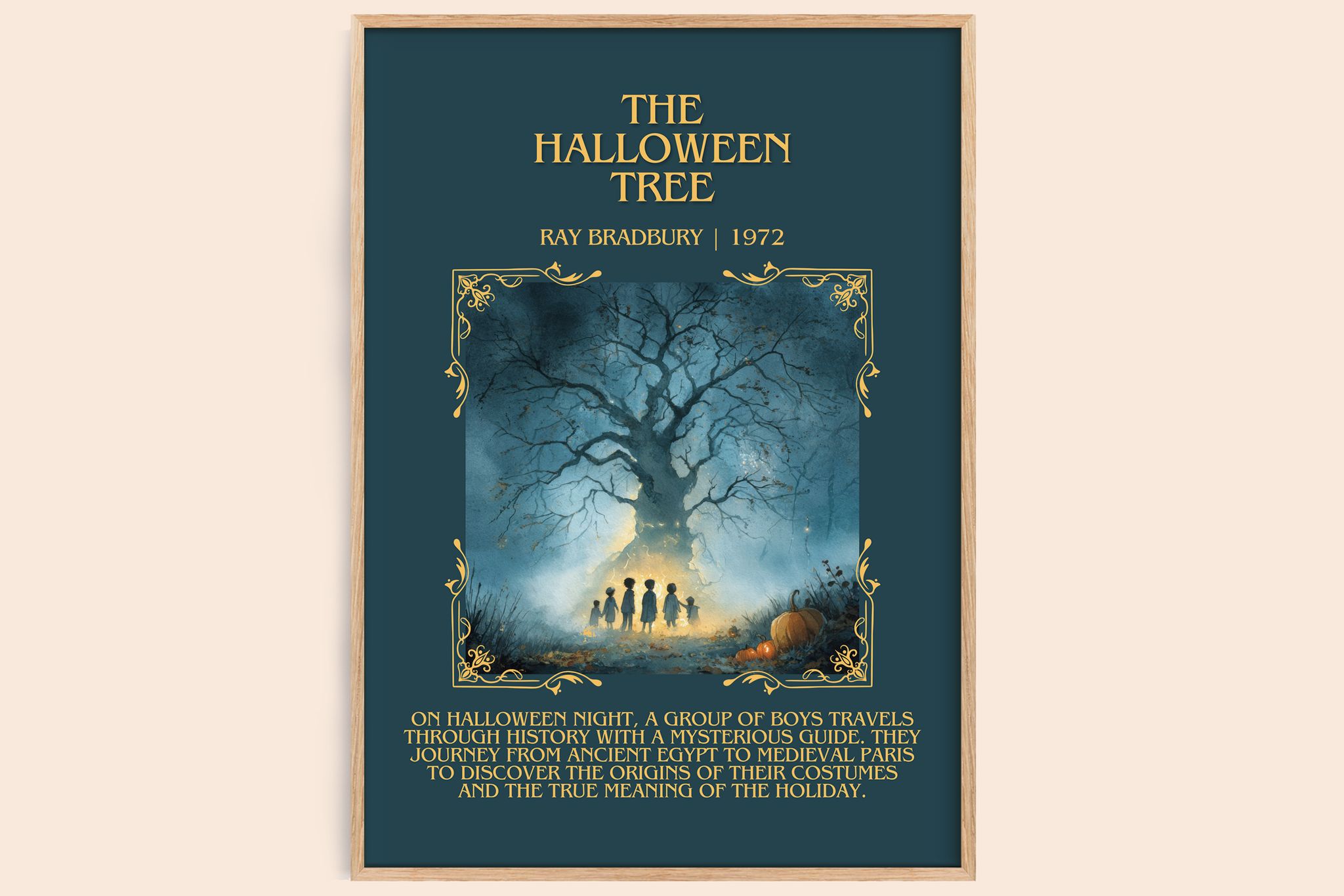 The Halloween Tree Minimalist Book Poster by Ray Bradbury