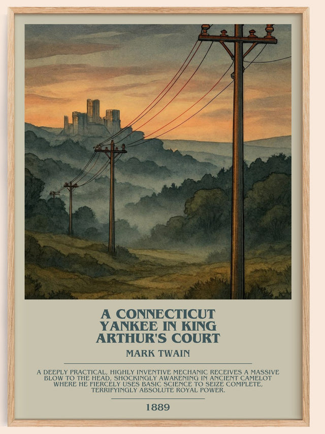 Connecticut Yankee In King Arthur's Court Bookish Wall Art by M. Twain