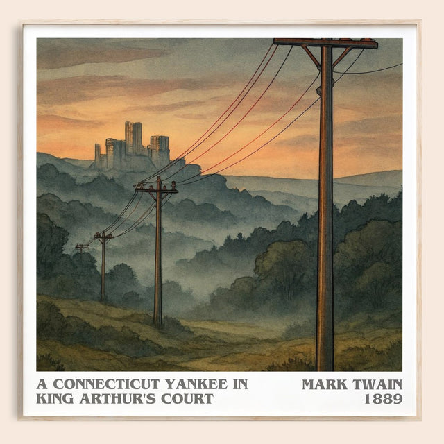 Connecticut Yankee In King Arthur's Court Literary Art Print – M.