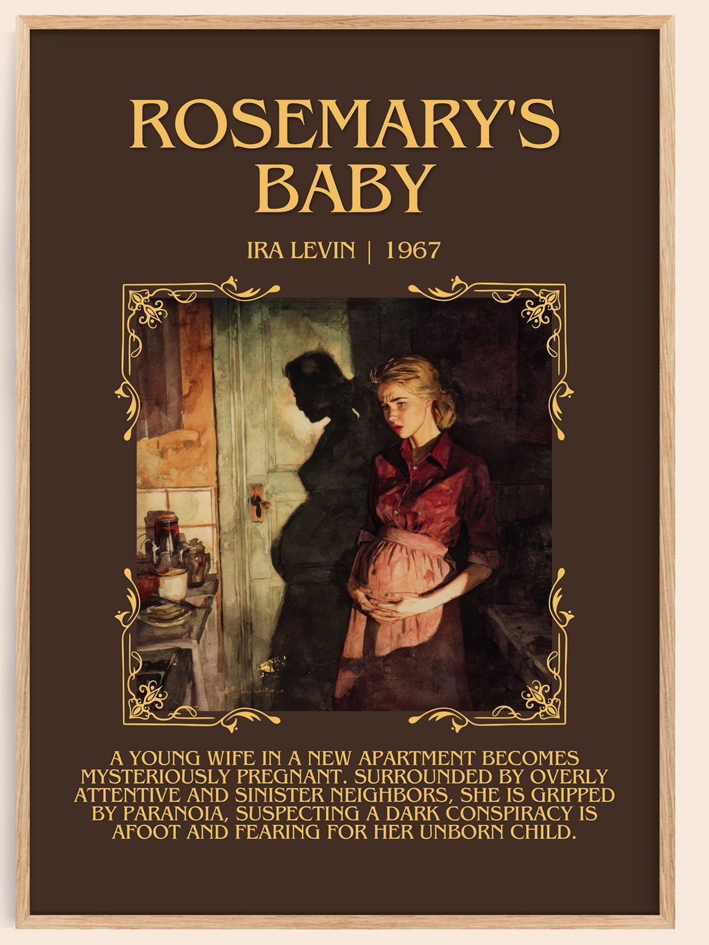 Rosemary'S Baby Minimalist Book Poster by Ira Levin – book poster