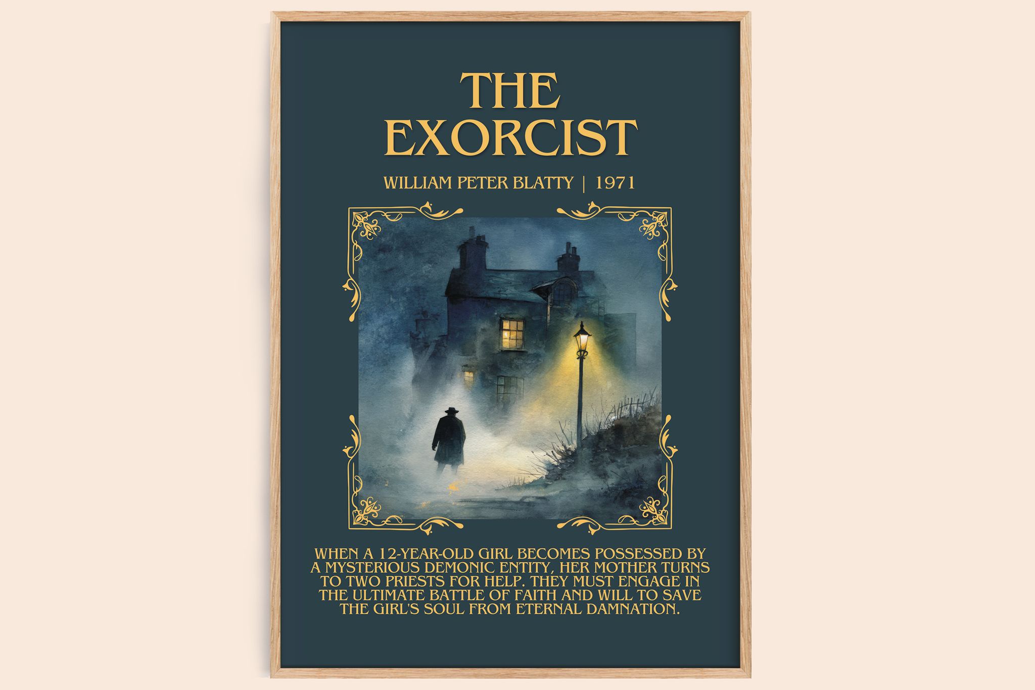 The Exorcist Minimalist Book Poster by William Peter Blatty