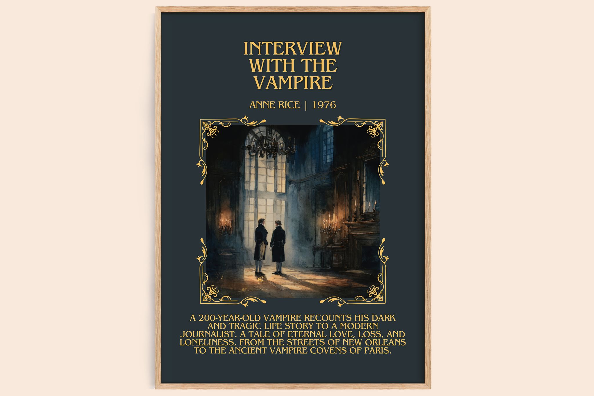 Interview With The Vampire Minimalist Book Poster by Anne Rice