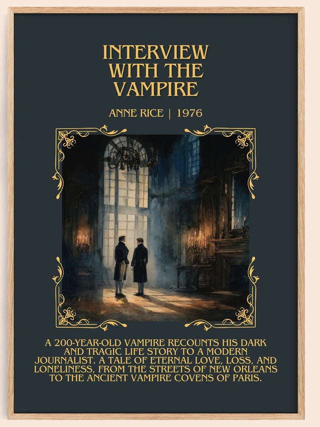 Interview With The Vampire Minimalist Book Poster by Anne Rice