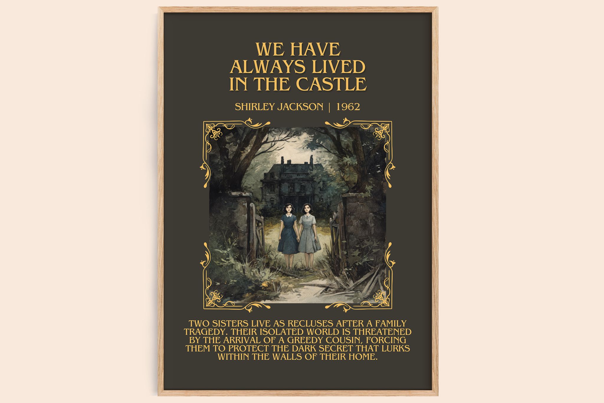We Have Always Lived In The Castle Minimalist Book Poster by Shirley Jackson