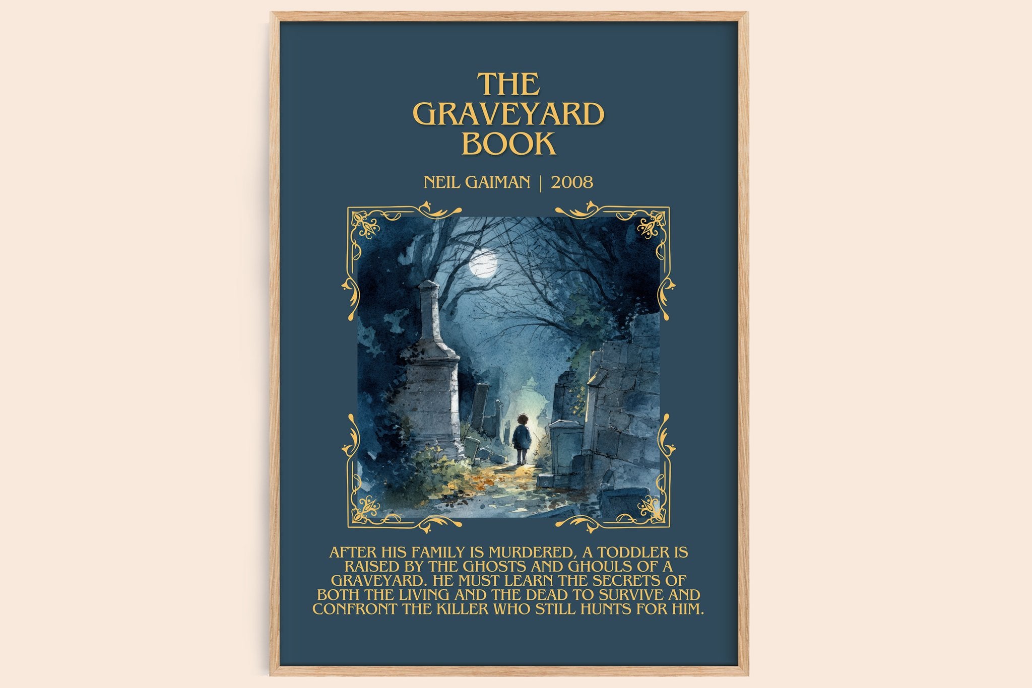 The Graveyard Book Minimalist Book Poster by Neil Gaiman